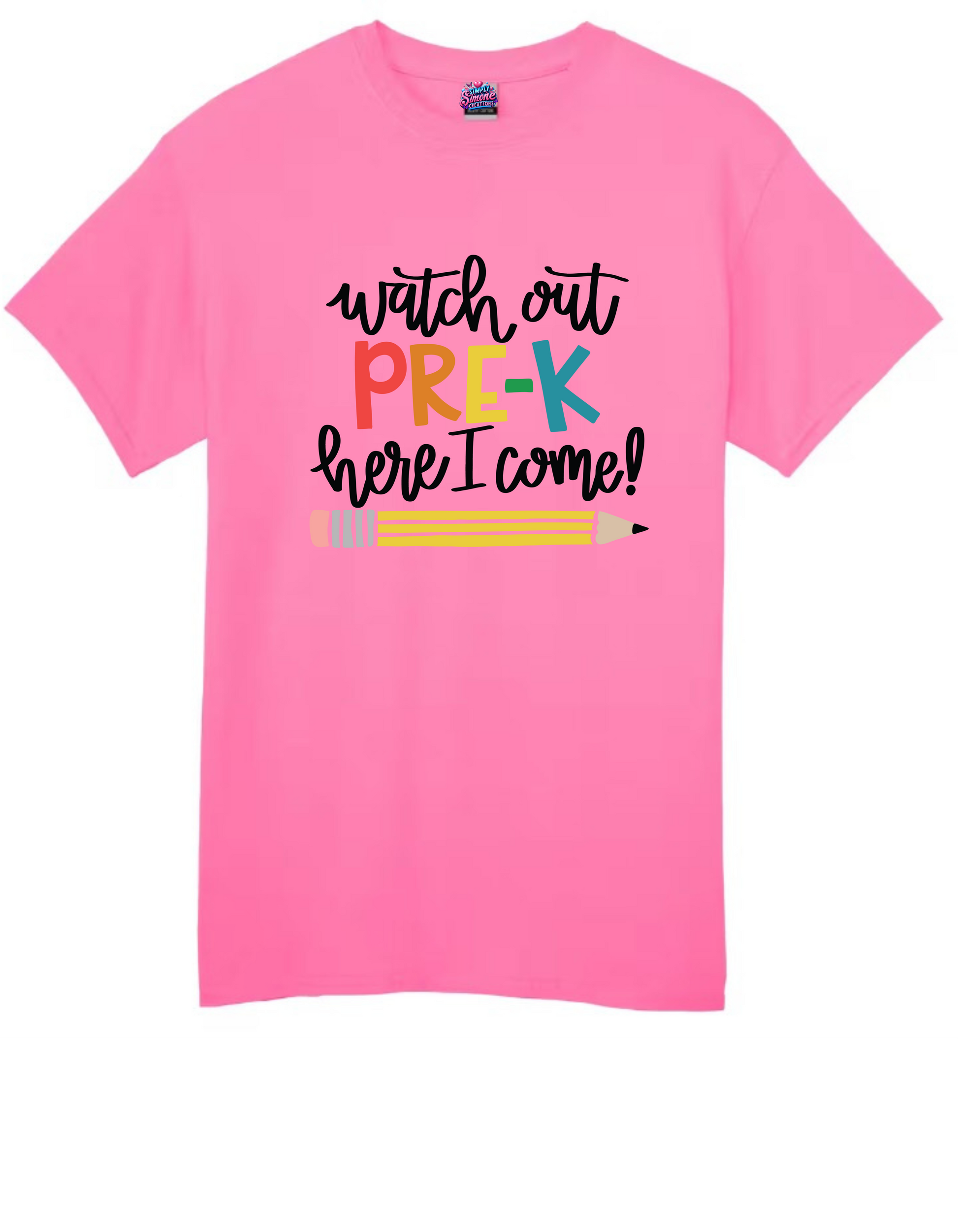 Look Out Pre-K, Here I Come! – Kids Back-to-School Shirt