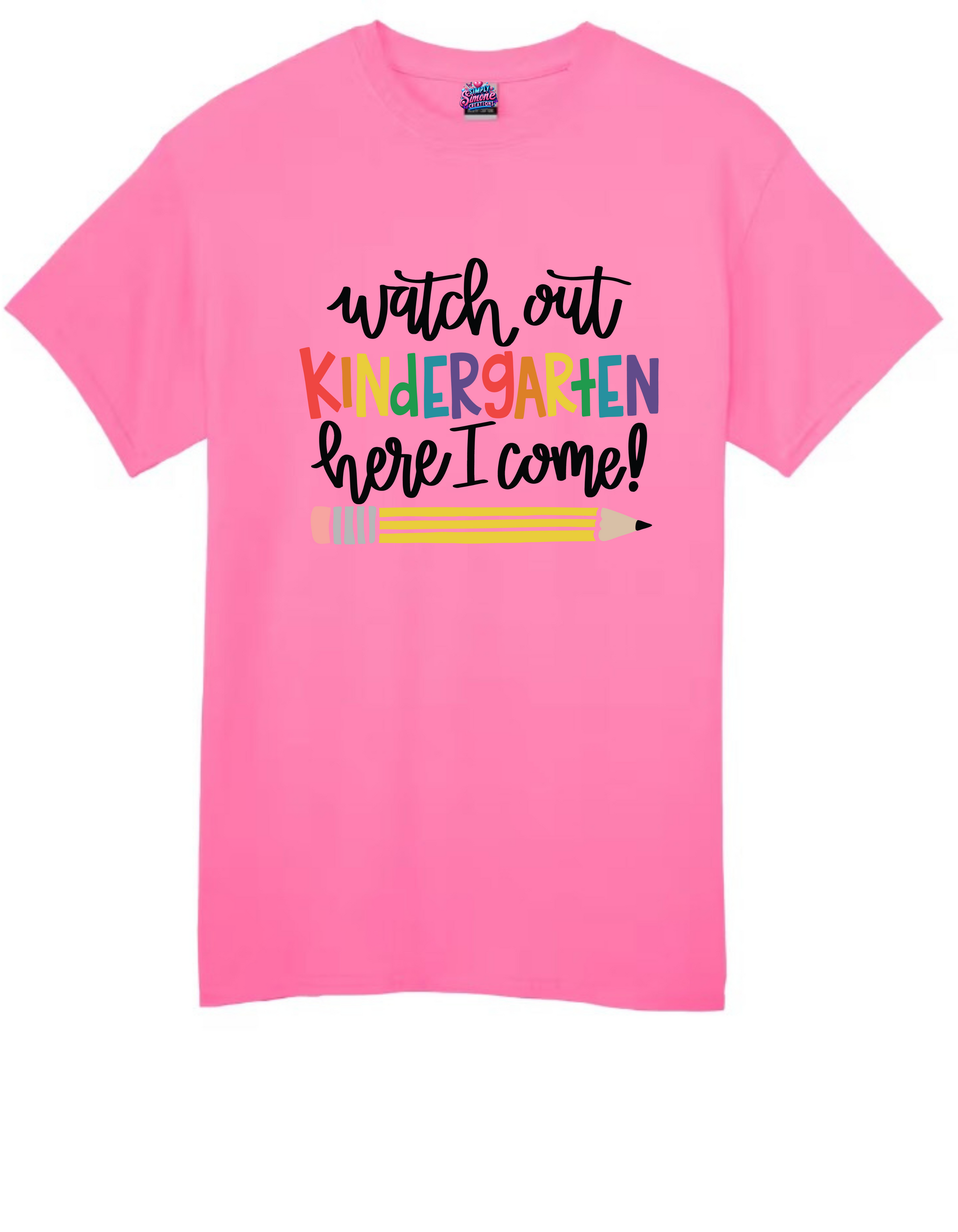 Look Out Kindergarten, Here I Come! – Kids' Back-to-School Shirt