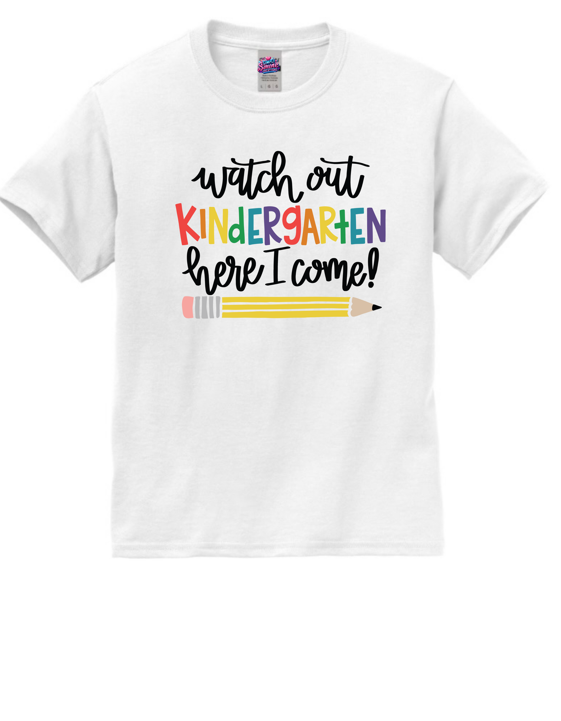 Look Out Kindergarten, Here I Come! – Kids' Back-to-School Shirt