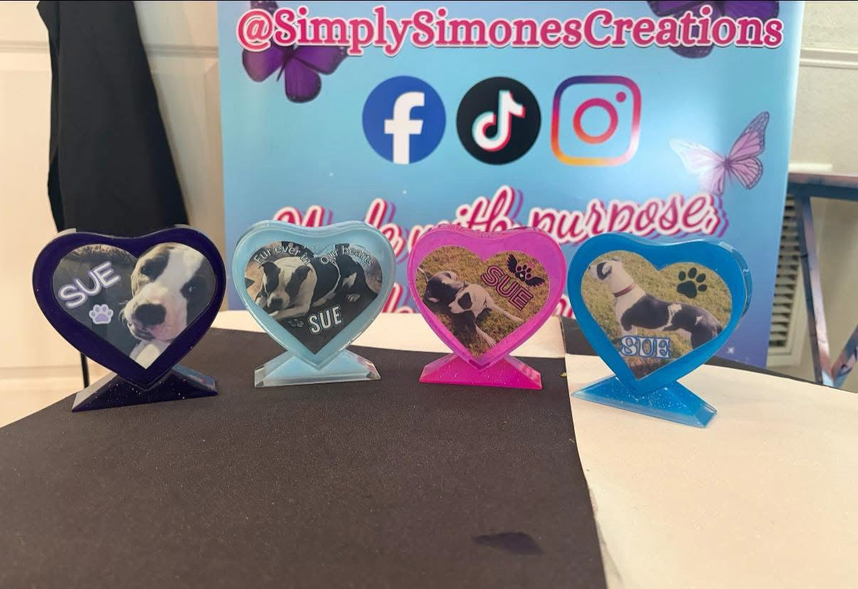 Small Heart Resin keepsake