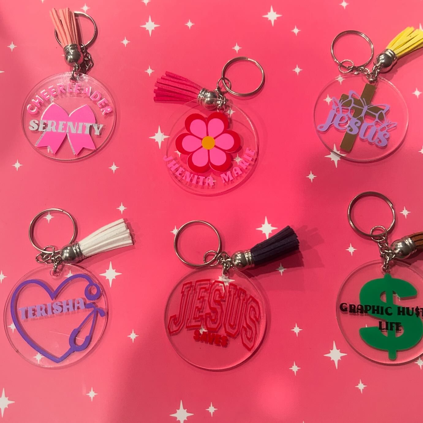 Custom Acrylic Keychains – Personalized with Names, Teams & Sayings