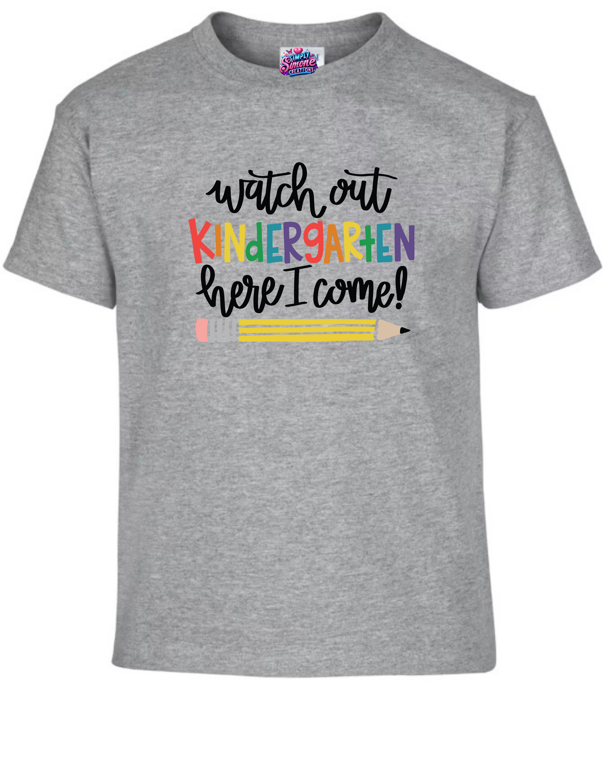 Look Out Kindergarten, Here I Come! – Kids' Back-to-School Shirt