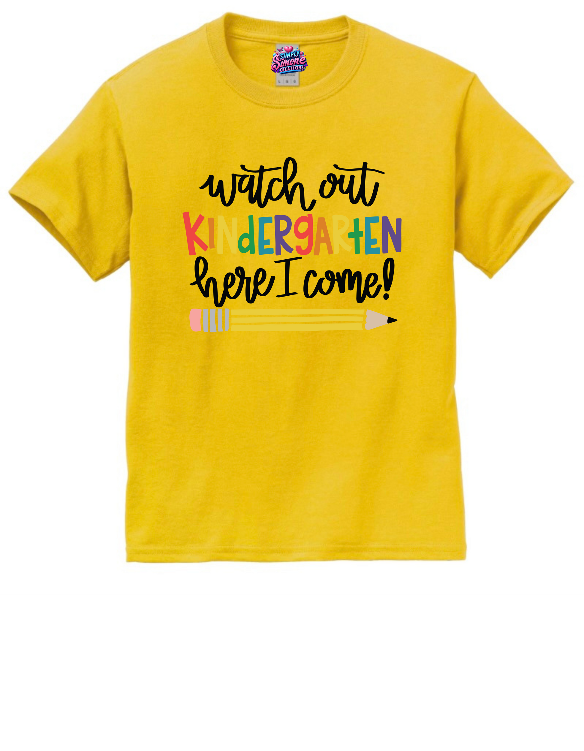 Look Out Kindergarten, Here I Come! – Kids' Back-to-School Shirt