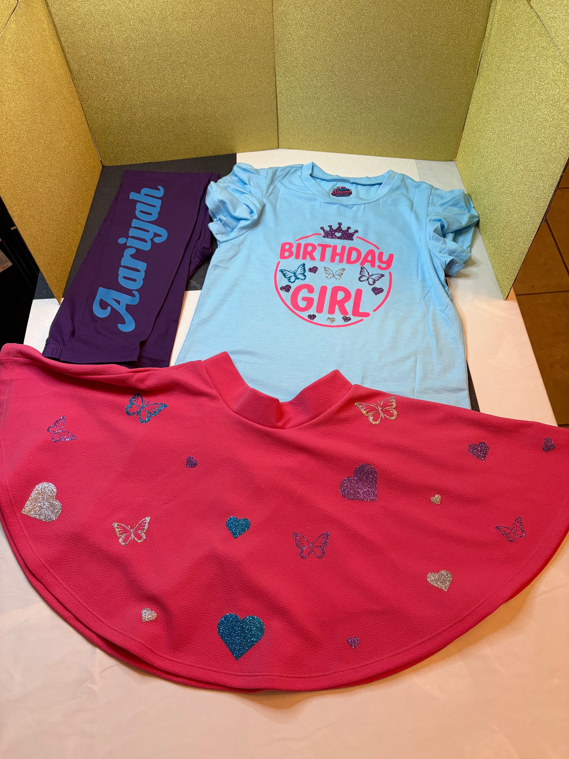 Kids Birthday Fit- Tops & bottoms
