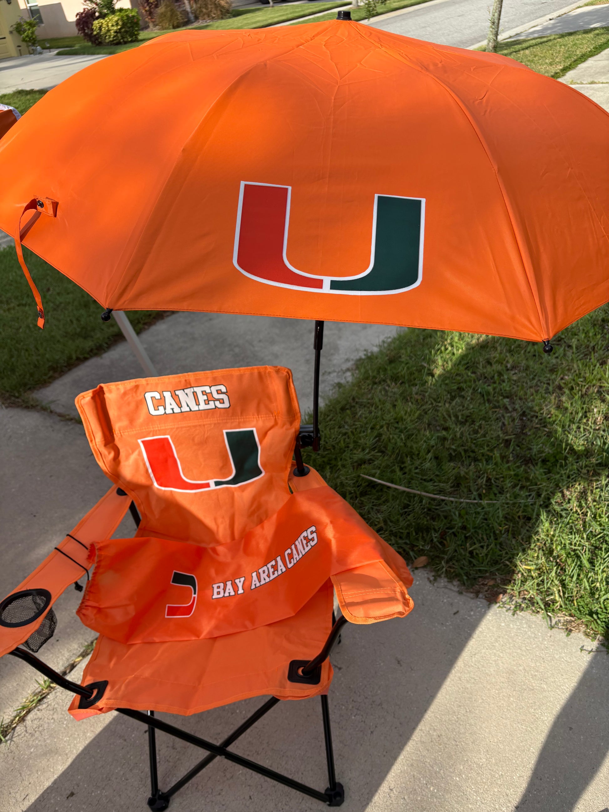 Custom Chair & umbrella