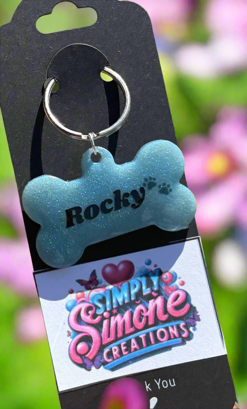 Resin Pet Name Tag – Personalized, Stylish & Durable 🐾✨