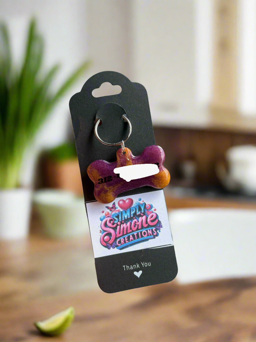 Resin Pet Name Tag – Personalized, Stylish & Durable 🐾✨