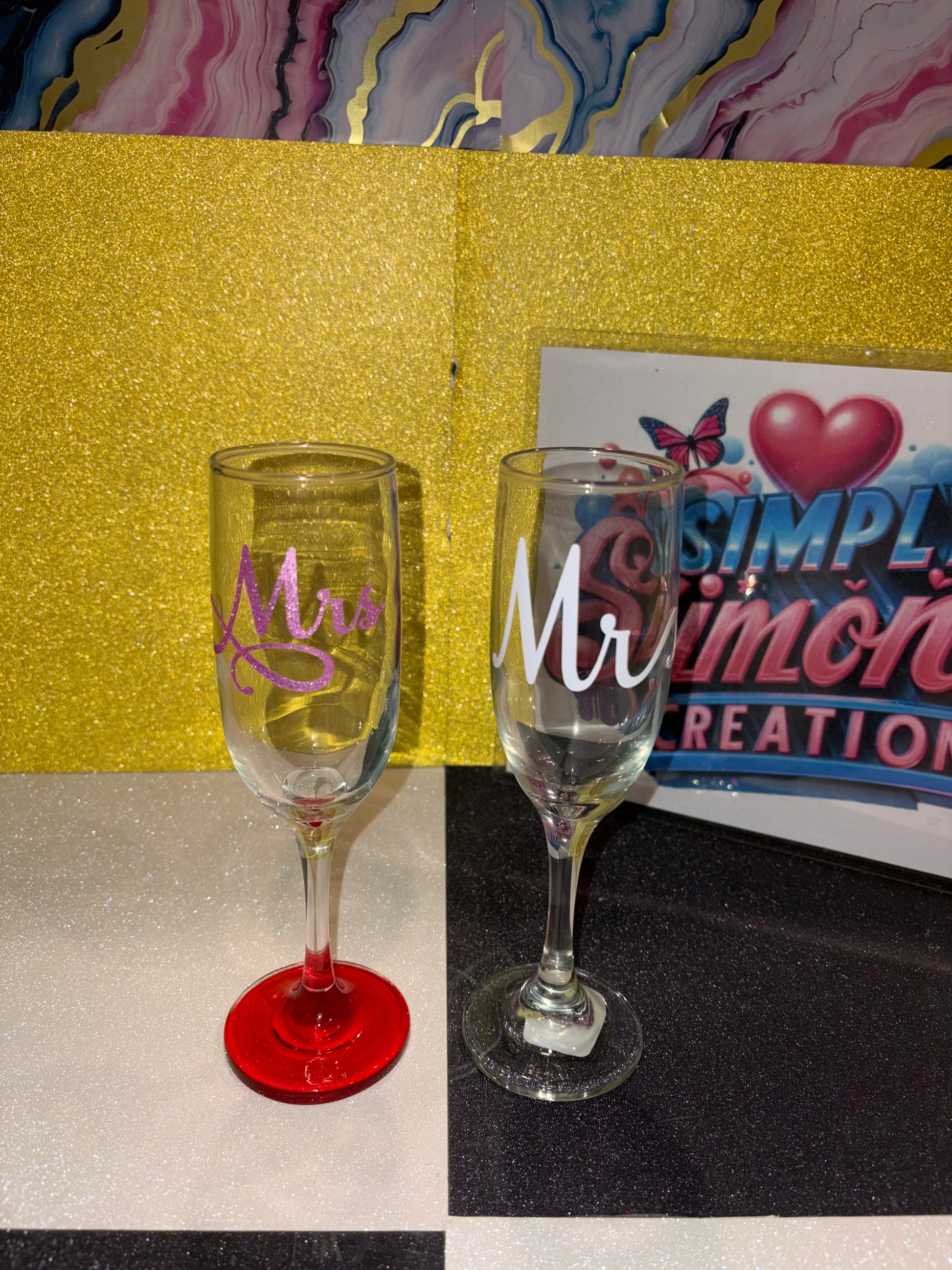 Custom Glass (Wine, Whiskey, Champagne) (2)