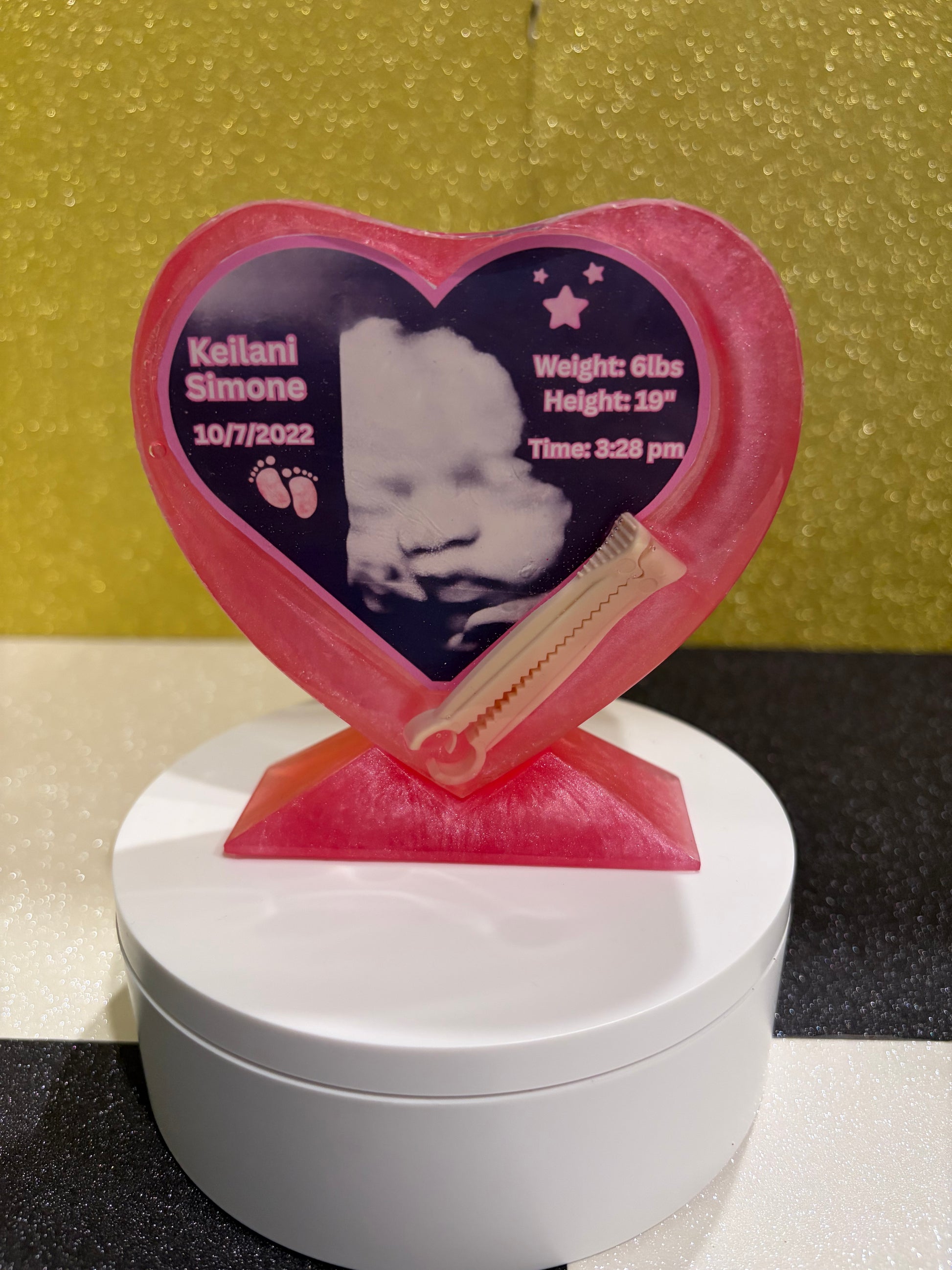 Small Heart Resin keepsake