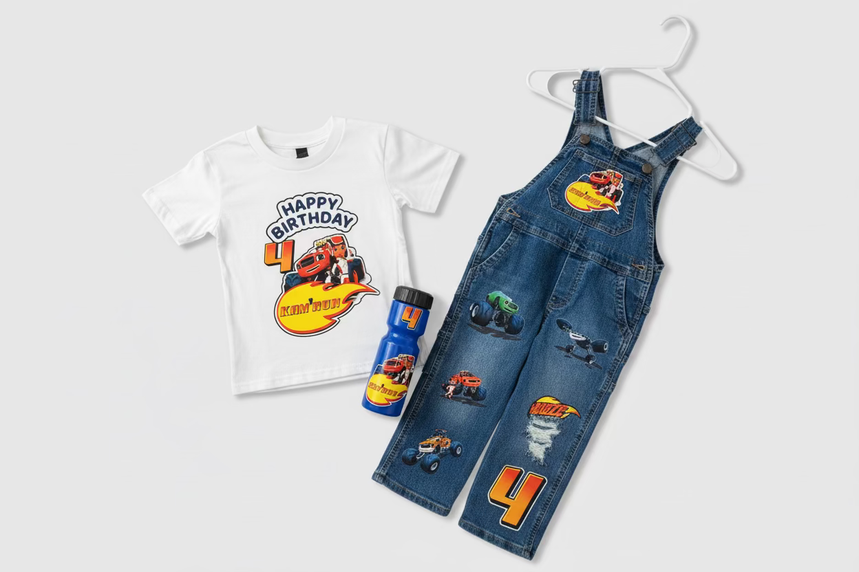 Kids Birthday Fit- Tops & bottoms