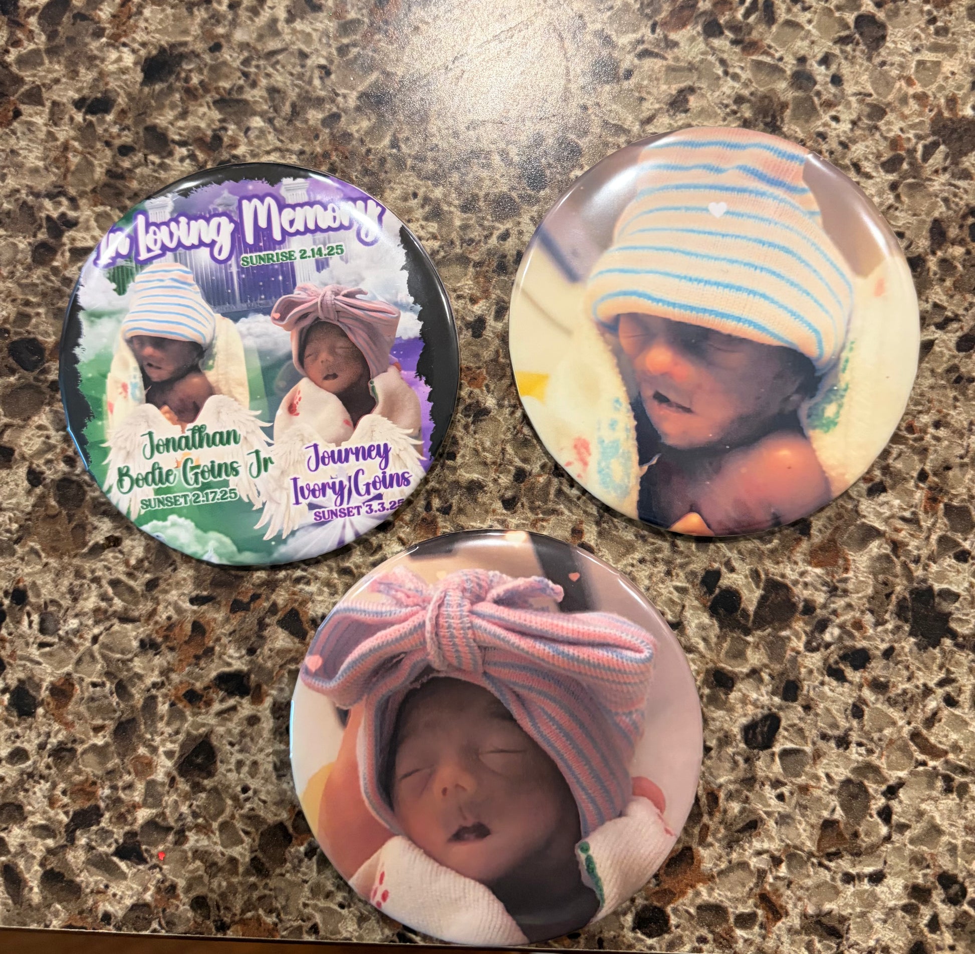 Custom Buttons: Memorial, Graduation, Business, Sports, (25 or more) Bundle Deal!