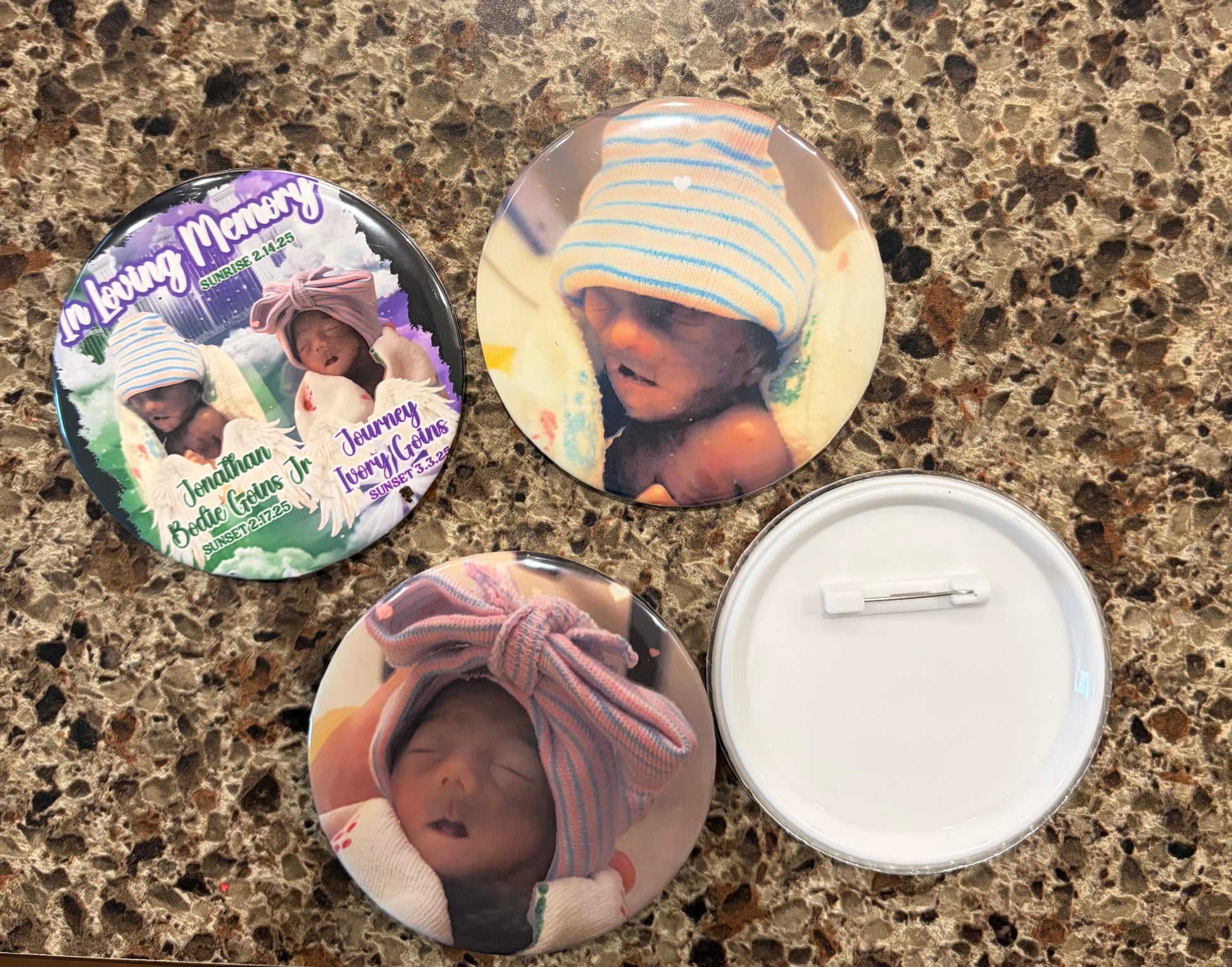 Custom Buttons: Memorial, Graduation, Business, Sports, (25 or more) Bundle Deal!