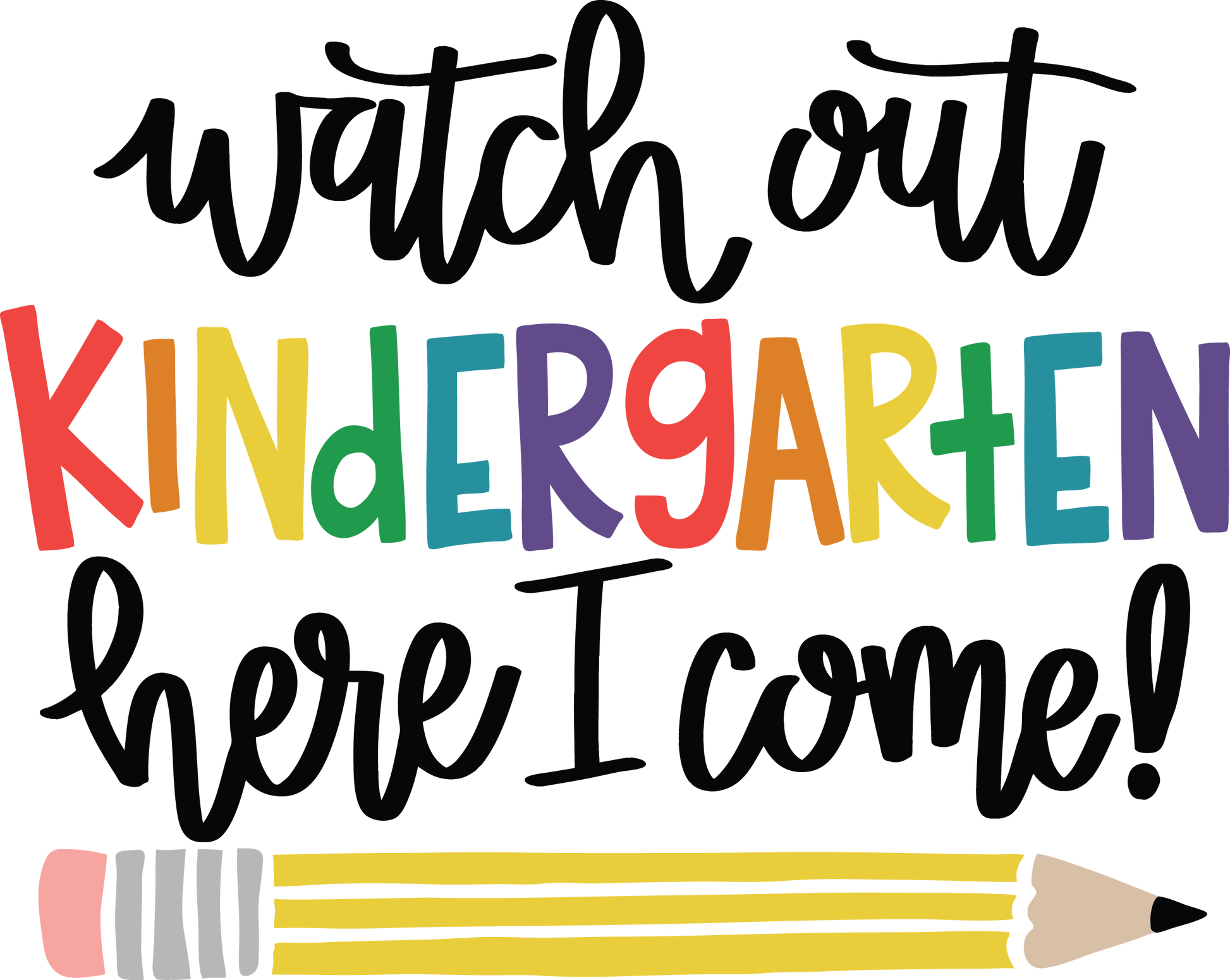Look Out Kindergarten, Here I Come! – Kids' Back-to-School Shirt