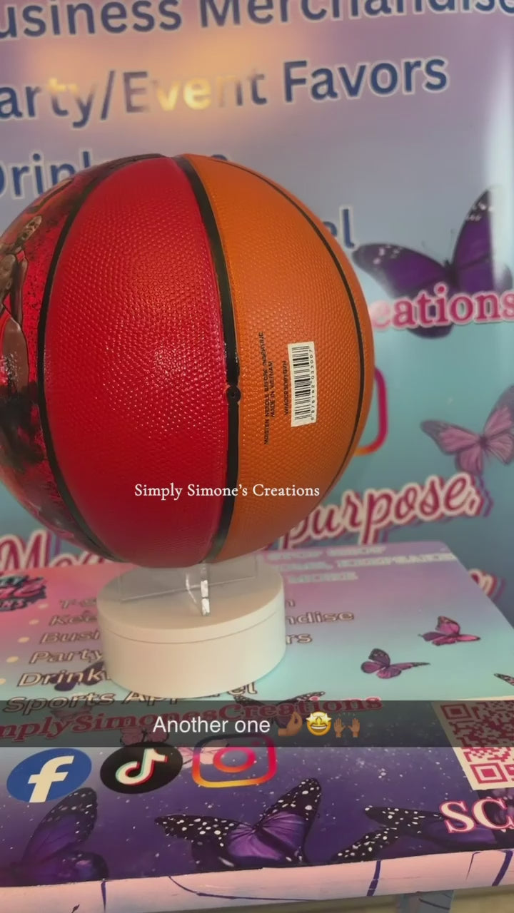 Custom Keepsake Basketball (2 Panels)