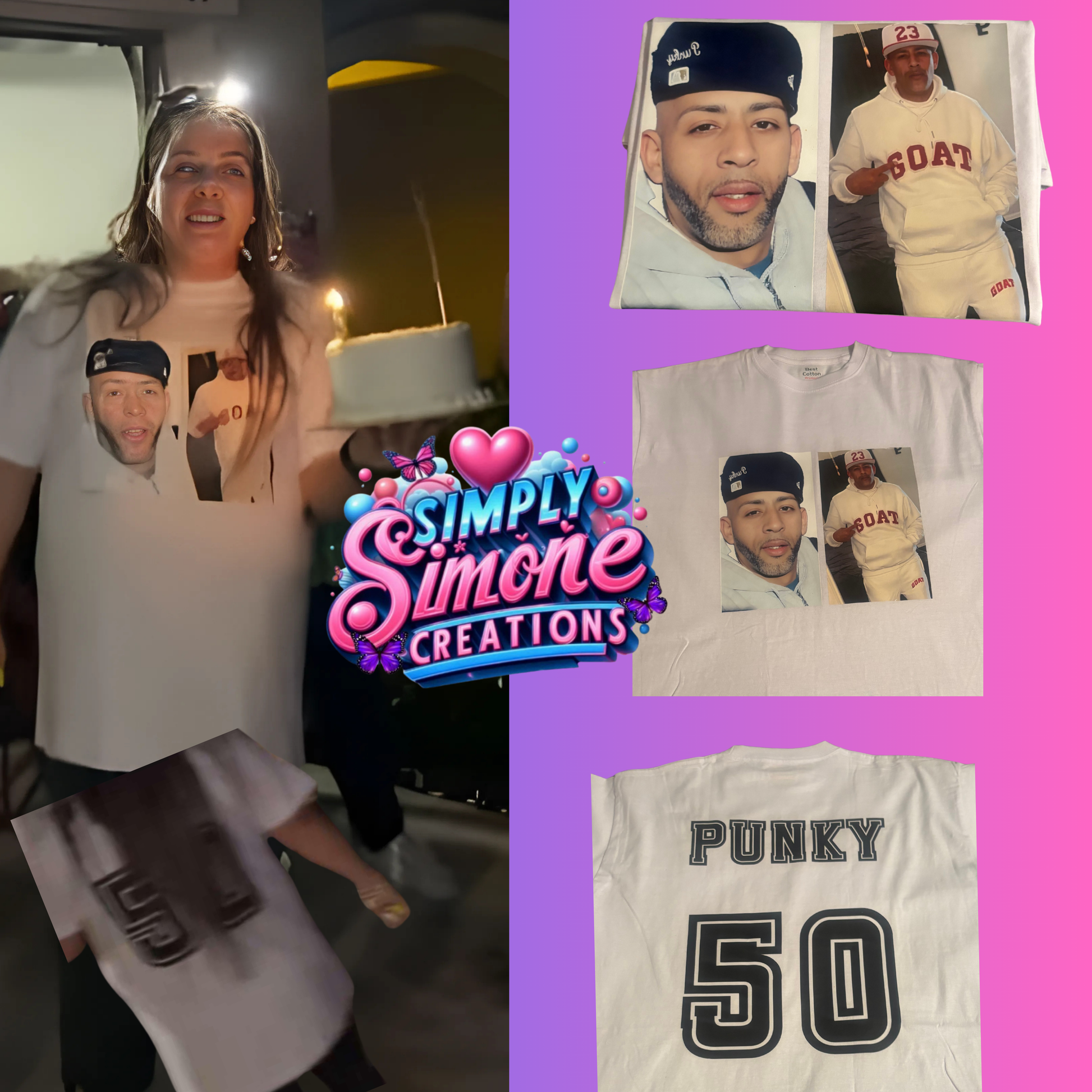 Custom Adult T Shirt (front & back) (S-L)